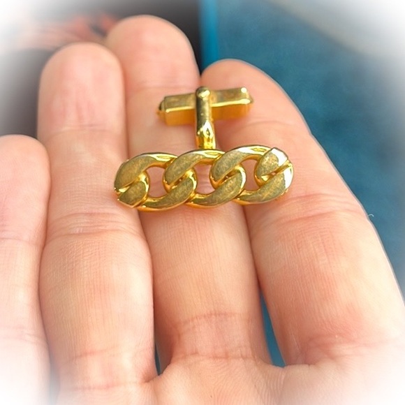 💕Beautiful Goldtone Vintage Chain Cufflinks💕 - Picture 4 of 4